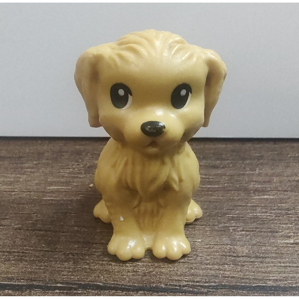 Mattel Barbie Golden Retriever Puppy Dog Figurine Tan Excellent Toy Accessory